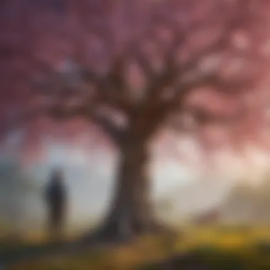 Nurturing Spiritual Growth A symbolic representation of spiritual growth, like a blossoming tree