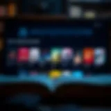 Audible book selection interface