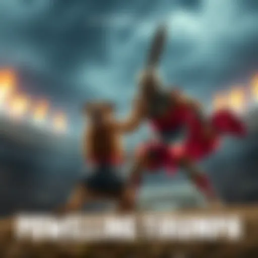 Underdog Triumph The concept of underdog triumphing over giant