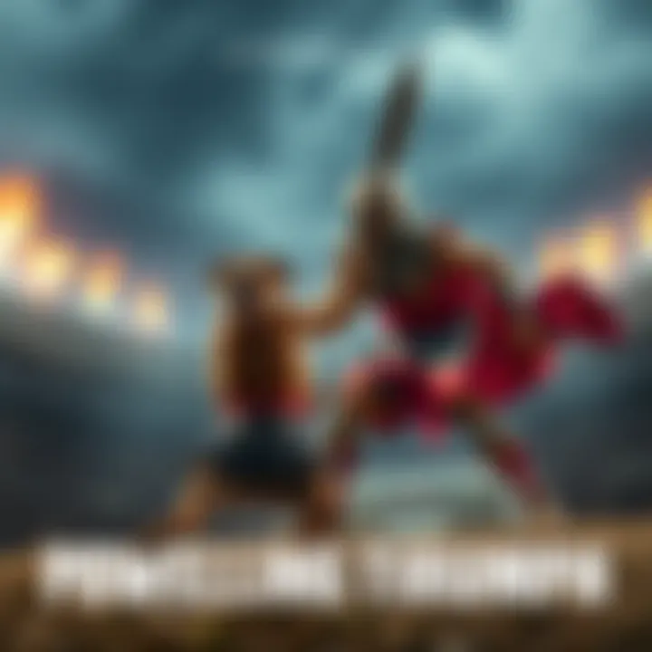 Underdog Triumph The concept of underdog triumphing over giant