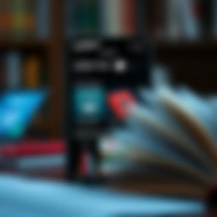 Exploring the User Interface of Audible User interface of the Audible app showcasing its sleek design