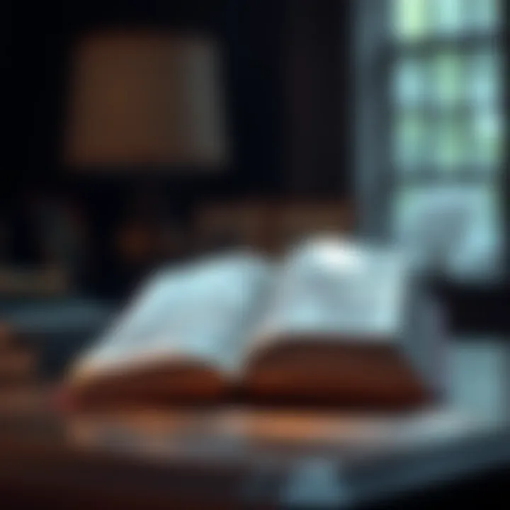 An open book with sound waves emanating from it