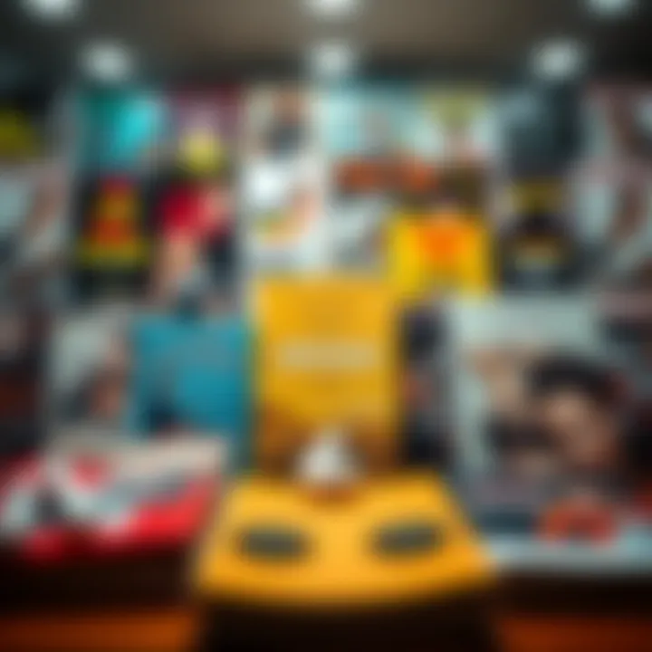 A diverse collection of audiobook covers displayed together