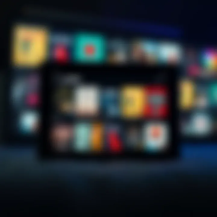 Diversity of Audiobook Genres Diverse genres of audiobooks displayed on a digital screen