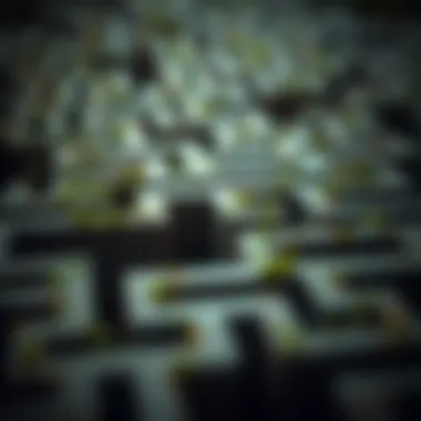 An abstract representation of a maze symbolizing misguided pursuits.