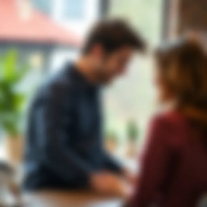 Illustration of healthy relationship interactions