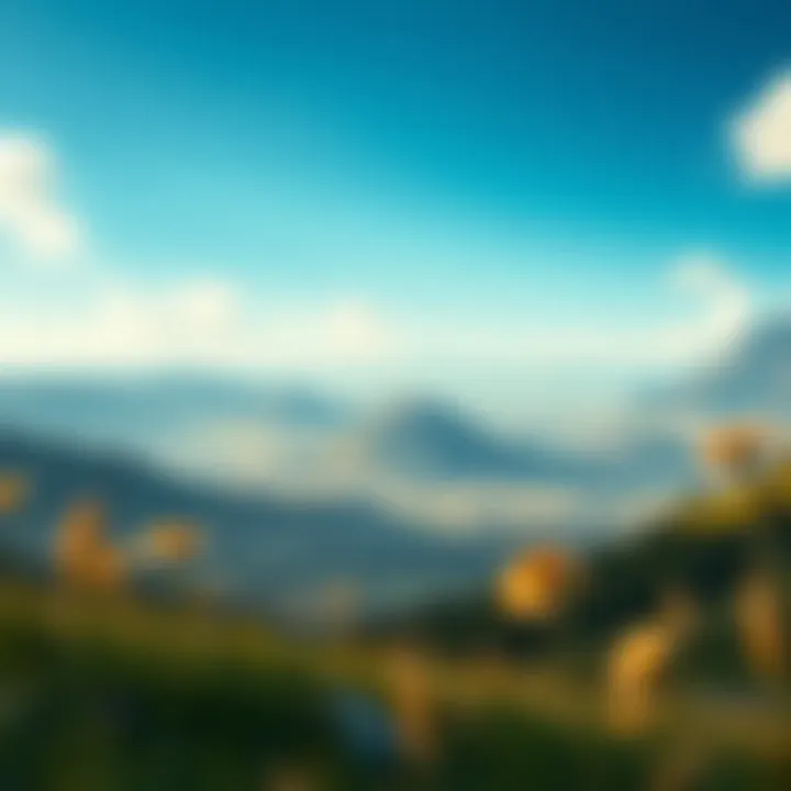 Serene Landscape of Joy A serene landscape reflecting joy and tranquility