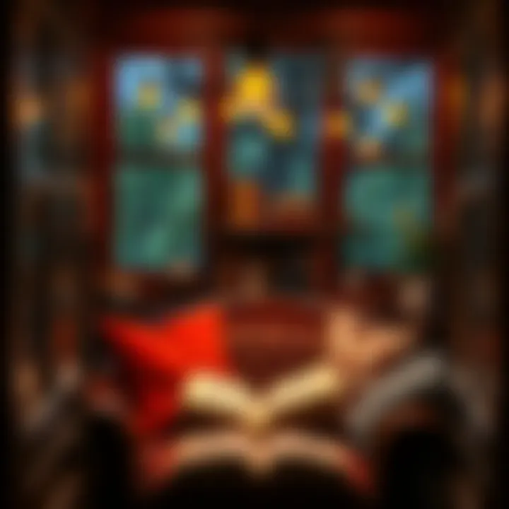 Inviting Reading Atmosphere A cozy reading nook with an inviting atmosphere, perfect for diving into a new book