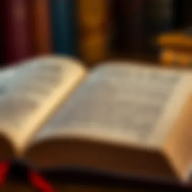 Wisdom in Words An open book with highlights of wisdom captured in elegant typography