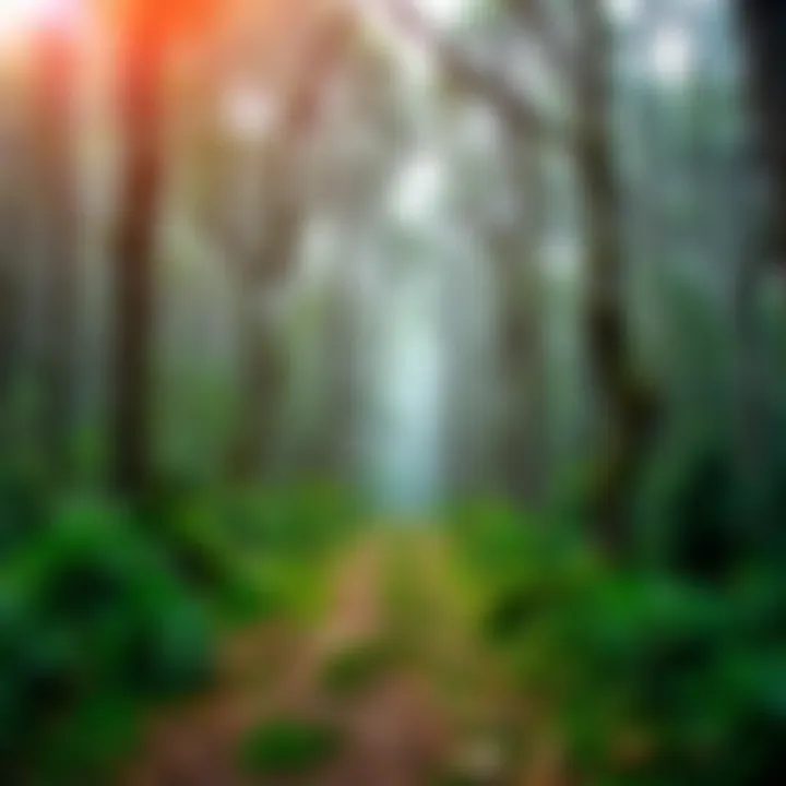 Journey of Growth A path through a forest symbolizing the journey of personal growth