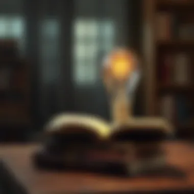 Books and a light bulb symbolizing continuous learning