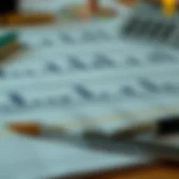 Illustration of financial statements layout