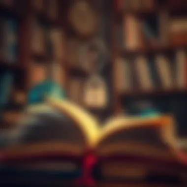 Unlocking Essential Knowledge Through Ebooks A vibrant graphic depicting essential knowledge through ebooks