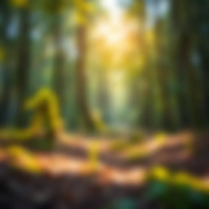 A path through a tranquil forest representing personal growth