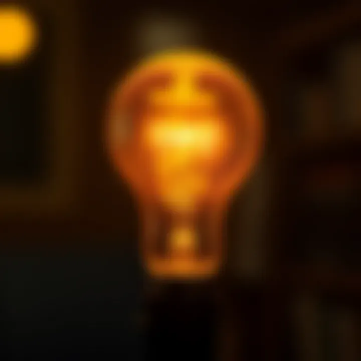 Illuminating Insights A stylized illustration of a light bulb symbolizing insight