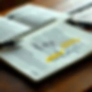 Key Takeaways A notepad filled with summarized notes and highlighted text