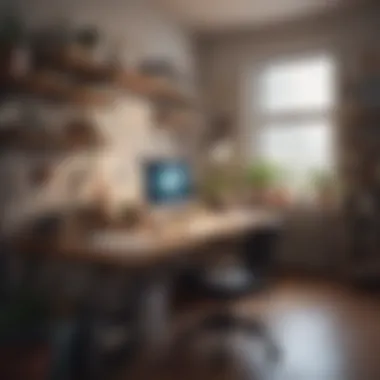 Workspace for Success A well-organized workspace that fosters productivity and routine
