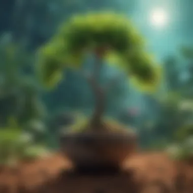 Nurturing Personal Growth A vibrant plant growing, representing personal growth through effective habits