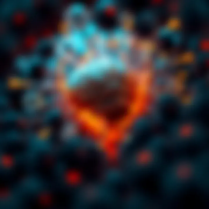 Abstract representation of the mind's exploration