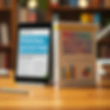 A digital and physical personal accounting book side by side