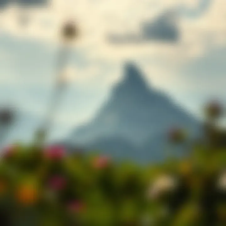 Journey to Personal Growth An engaging depiction of a mountain symbolizing personal growth