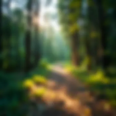 Peaceful Forest Path A peaceful forest path signifying the journey of personal growth