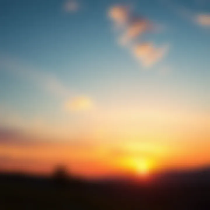 Vibrant Sunrise A vibrant sunrise symbolizing new beginnings and possibilities