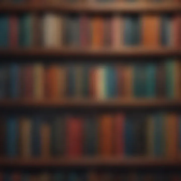 A bookshelf filled with essential literature for small business growth