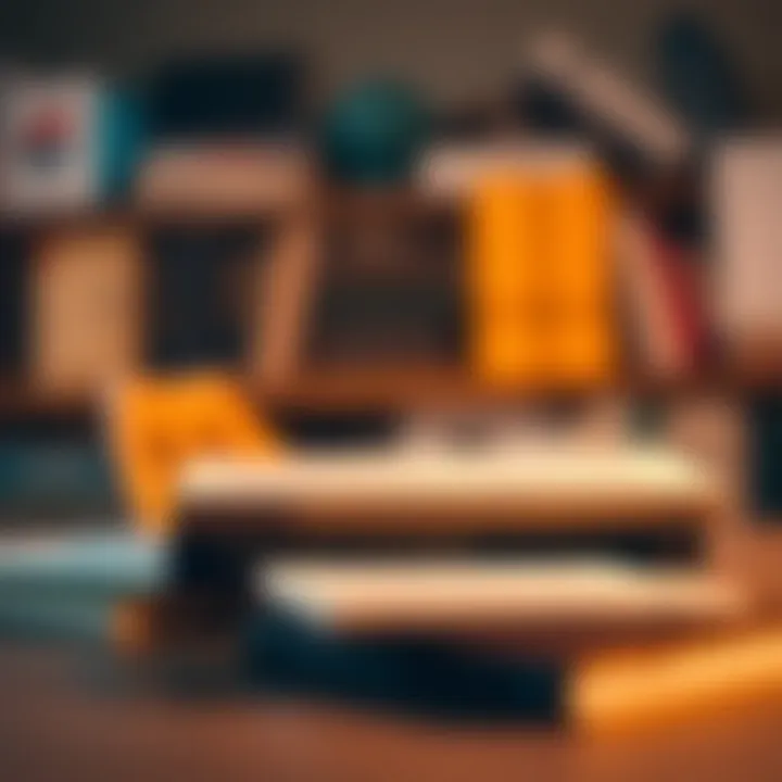 Visual representation of diverse sales philosophies in a creative layout