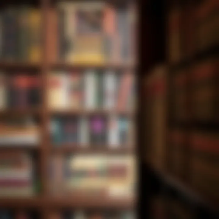 Curated Collection of Leadership Books A bookshelf filled with classic leadership literature