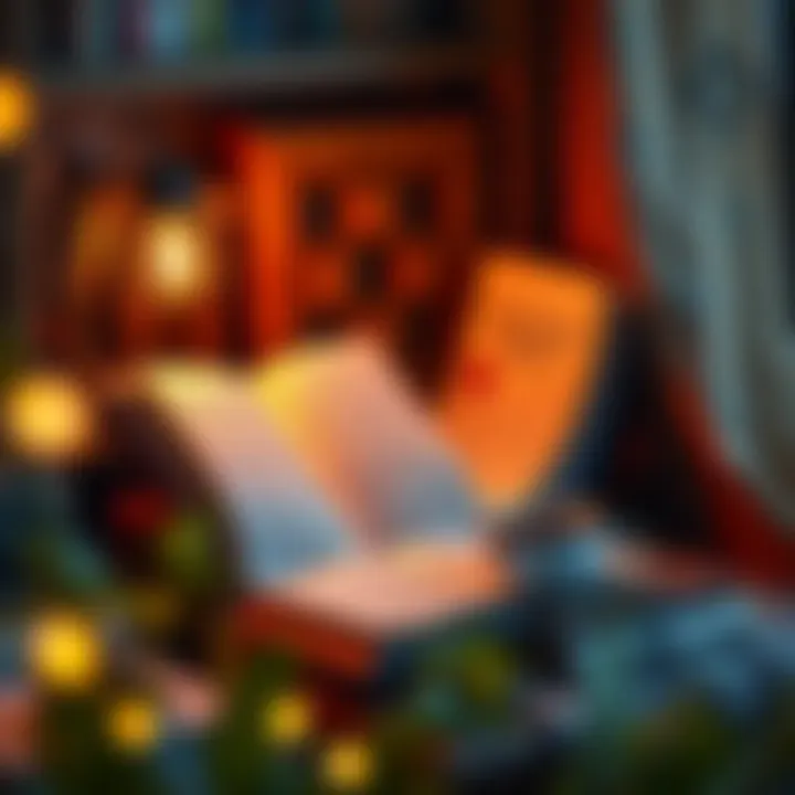 Cozy Reading Nook for Financial Literature A cozy reading nook with a cup of coffee and finance literature