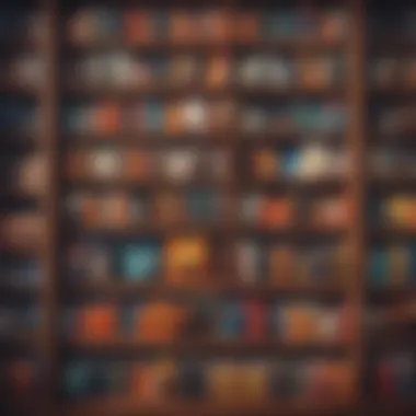 Diverse Collection of Audible Originals A captivating selection of Audible Original Books showcased on a bookshelf