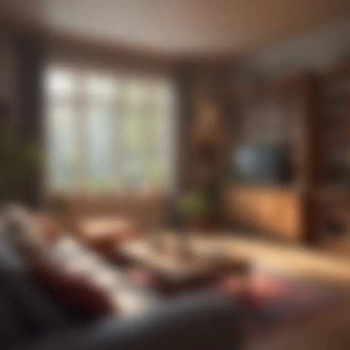 A cozy setting perfect for listening to audiobooks