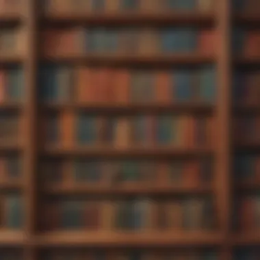 The Exchange of Literary Value A bookshelf filled with classic and contemporary novels symbolizing exchange