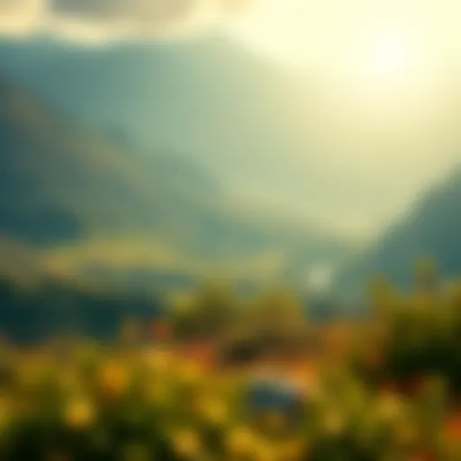 A serene landscape representing inner peace