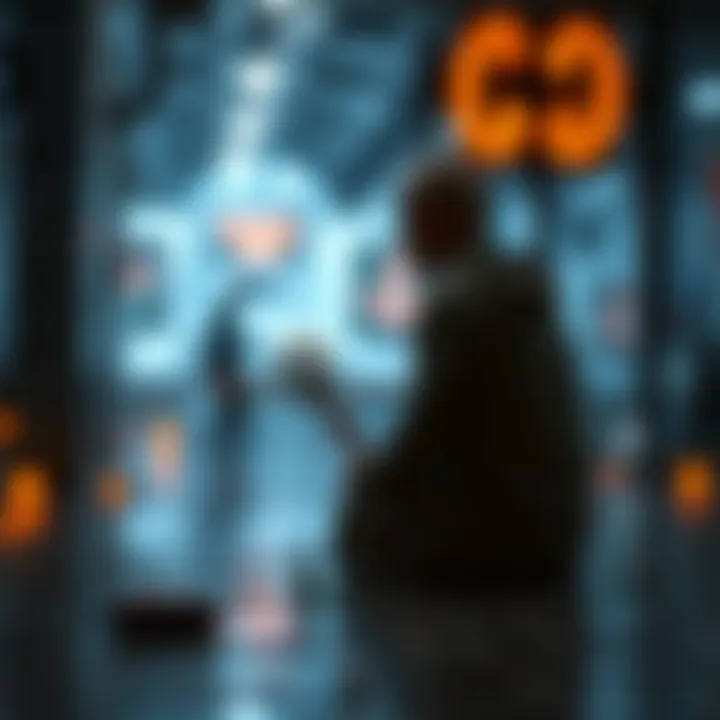 Visual metaphor depicting the balance between ethics and scientific progress.