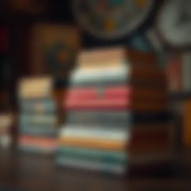 Diverse Literary Works A stack of contemporary literary works featuring diverse genres