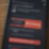 Close-up of an audiobook app interface showing offline mode.