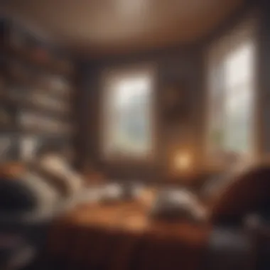 A cozy reading nook featuring a tablet with audiobooks loaded.