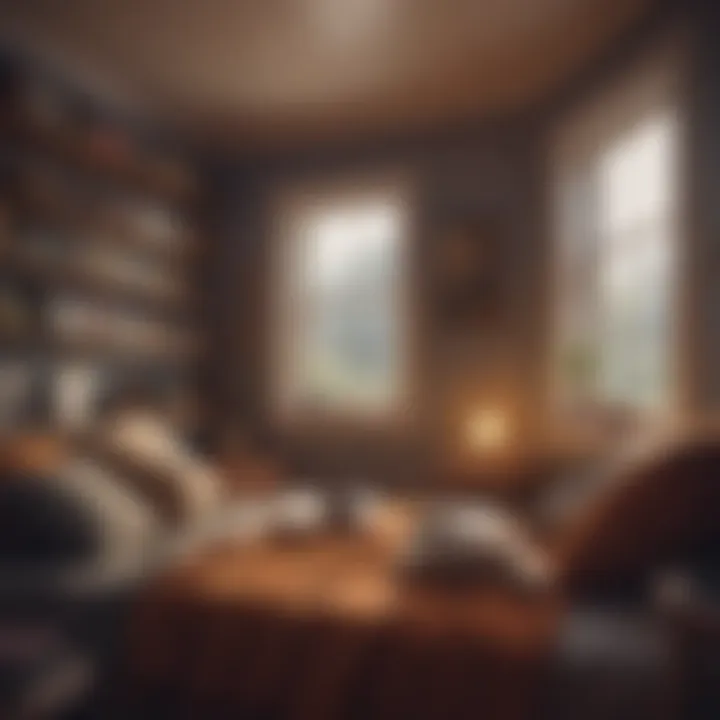 A cozy reading nook featuring a tablet with audiobooks loaded.