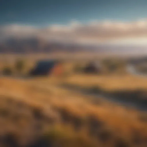 A serene landscape reflecting the isolation of rural Idaho.