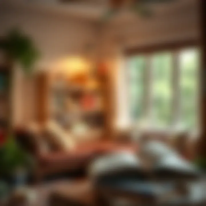 A cozy reading nook that invites lifelong learning through books