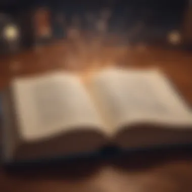 Words That Inspire An open book with highlighted quotes.