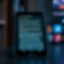 An engaging interface of a book reading app showcasing text-to-speech features