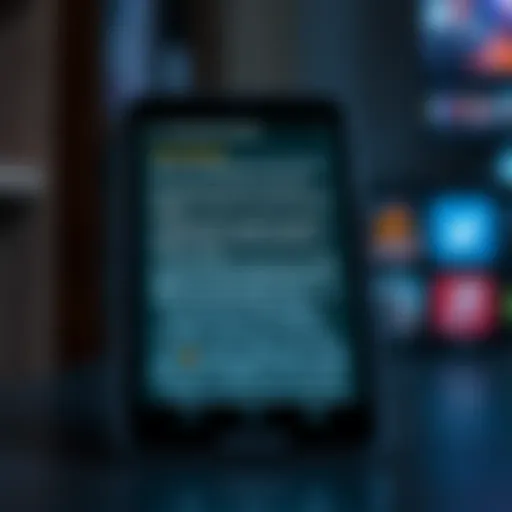 Innovative Book Reading App Interface An engaging interface of a book reading app showcasing text-to-speech features