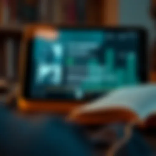 Audiobook Listening Experience An engaging audiobook interface on a digital device