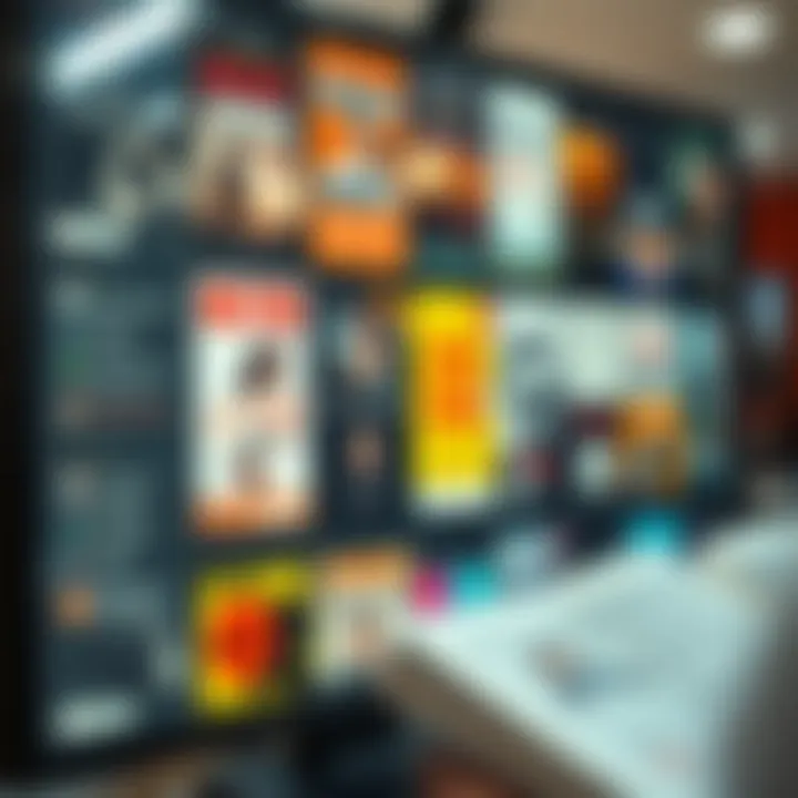 Variety of Audiobook Genres Diverse collection of audiobook genres displayed on a screen