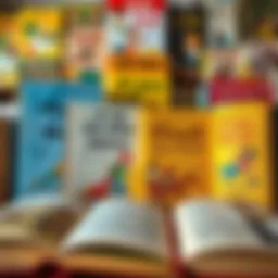 A vibrant collage of traditional Hindi story books showcasing various genres.