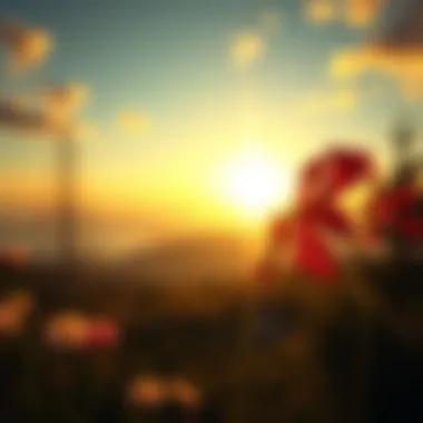 A serene landscape with sunrise symbolizing new beginnings