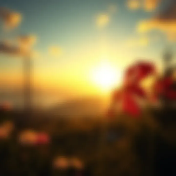 A serene landscape with sunrise symbolizing new beginnings